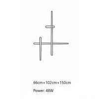 Applique murale LED design par Amayel | Marco Lucetti 3 barres lumineuses / Noir / Froide