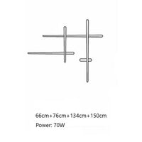 Applique murale LED design par Amayel | Marco Lucetti 4 barres lumineuses / Noir / Chaude