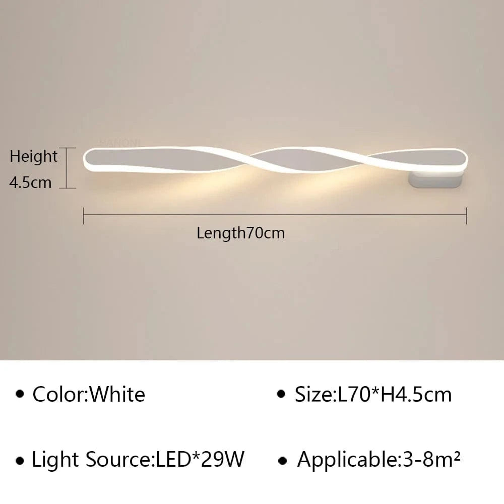 Applique murale LED design pour chambre à coucher | Marco Lucetti Blanc D70cm / Blanc chaud