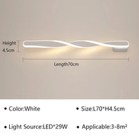 Applique murale LED design pour chambre à coucher | Marco Lucetti Blanc D70cm / Blanc chaud