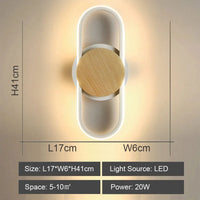 Applique murale LED design pour couloir et chambre - Luminaire d'intérieur pour allée - Éclairage domestique original | Marco Lucetti Blanc / Blanc chaud (2700-3500K)