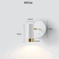 Applique murale LED design pour escaliers et salon | Marco Lucetti BLANC / Blanc chaud (2700-3500K)