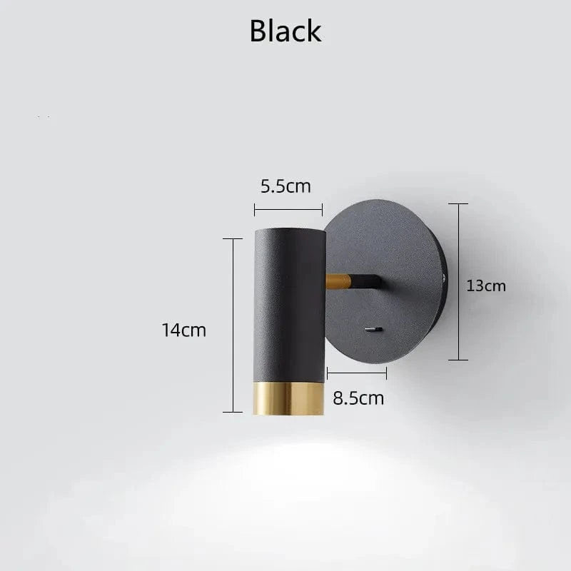 Applique murale LED design pour escaliers et salon | Marco Lucetti Noir / Blanc chaud (2700-3500K)