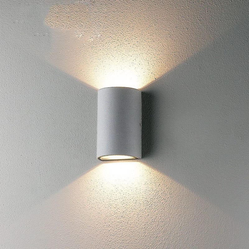 Applique murale LED design pour extérieur en aluminium étanche | Marco Lucetti Corps gris / Blanc chaud / 12W