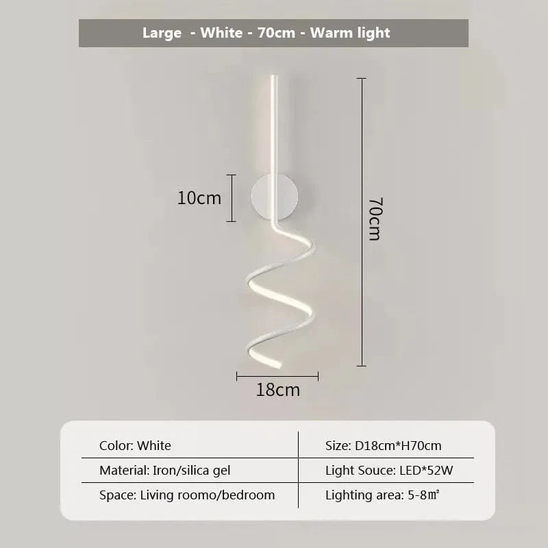 Applique Murale LED Design pour la Maison | Marco Lucetti Blanc-70CM / Blanc chaud (2700-3500K) / 110V