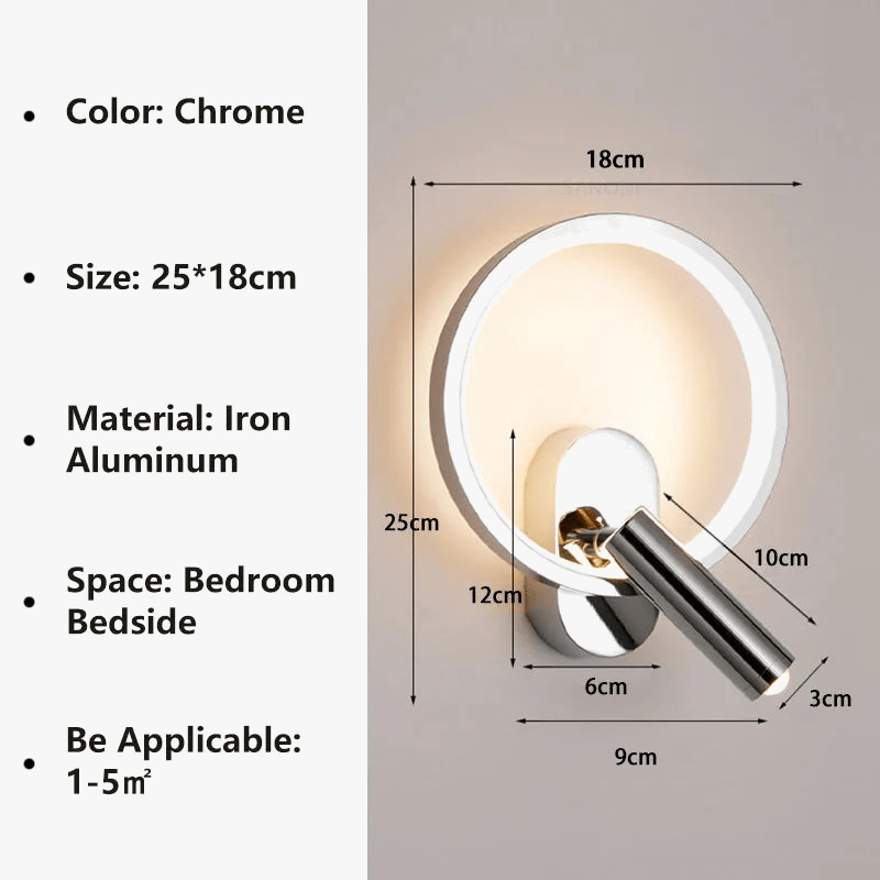 Applique murale LED design pour lecture et étude décorative | Marco Lucetti