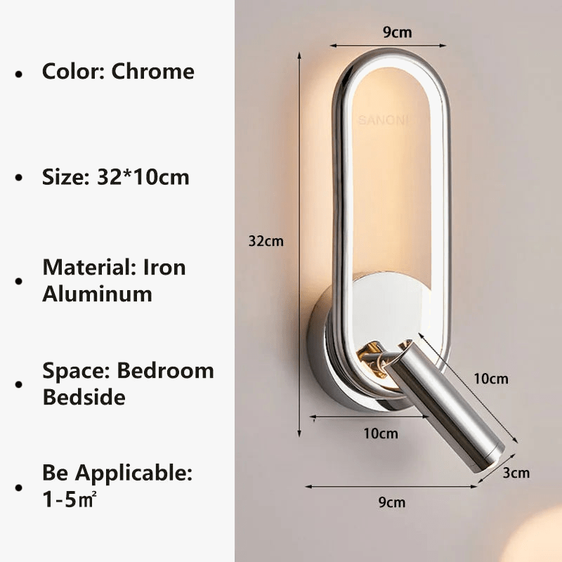 Applique murale LED design pour lecture et étude décorative | Marco Lucetti