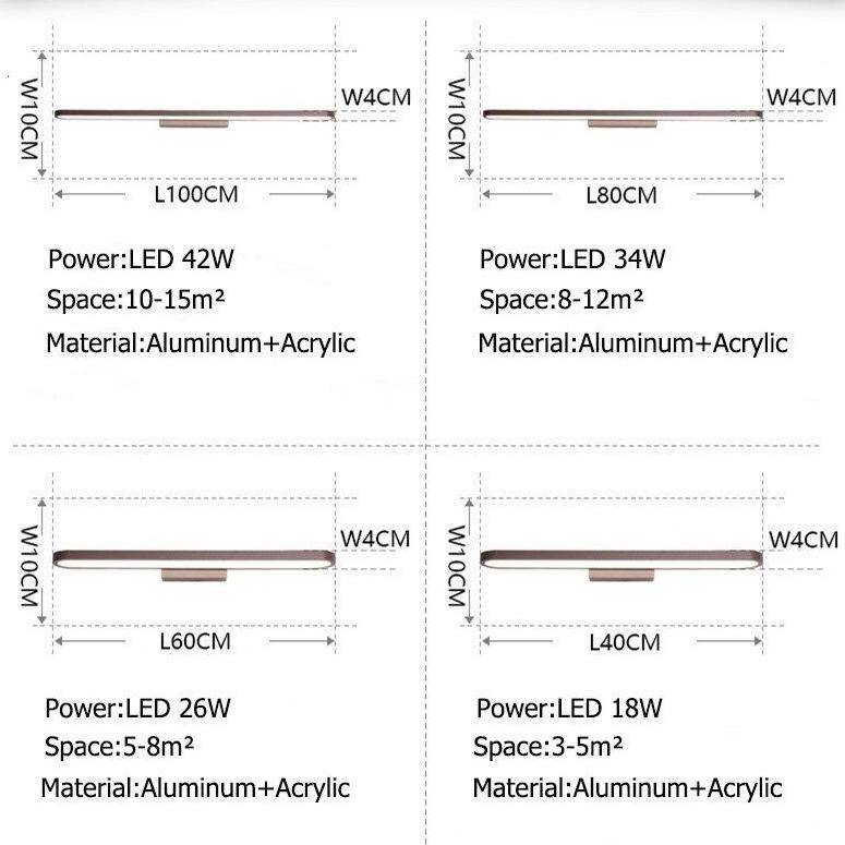 Applique murale LED design pour miroir: finitions modernes | Marco Lucetti