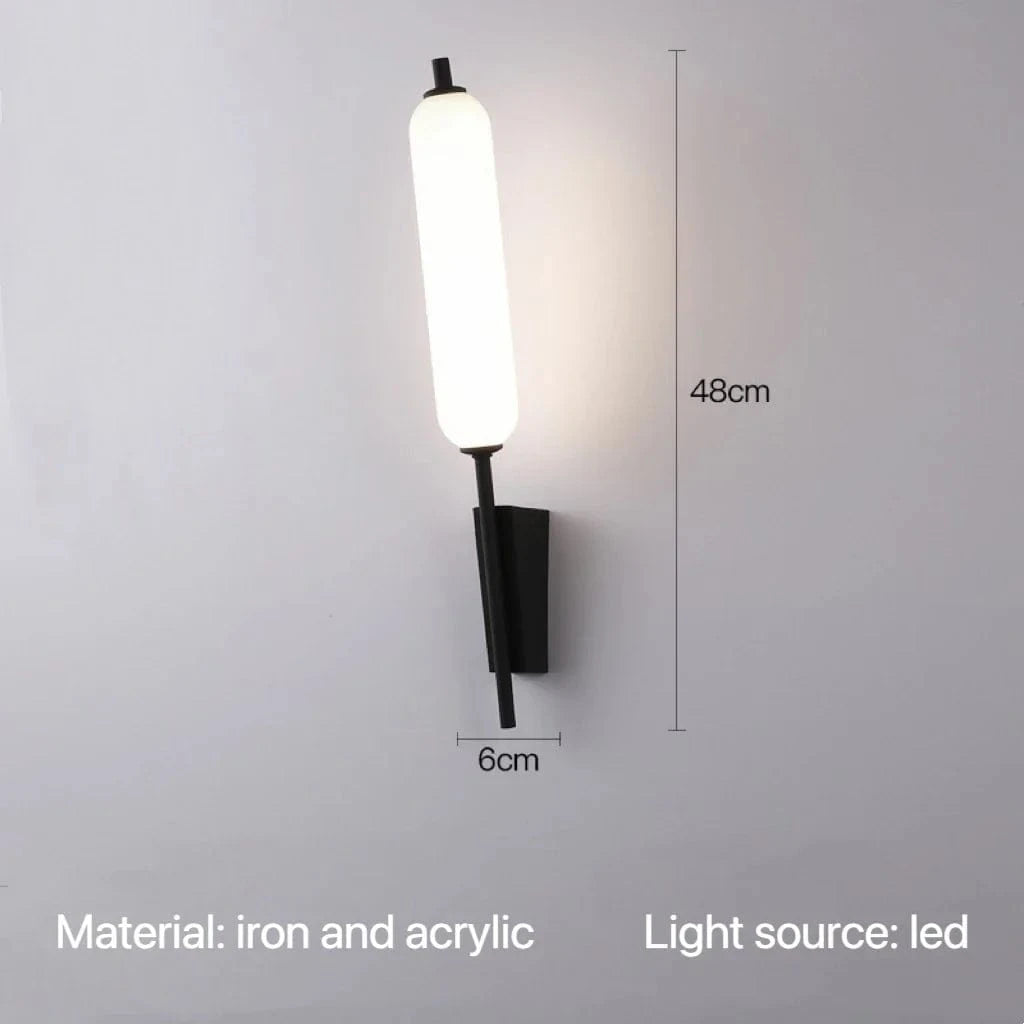 Applique murale LED design pour porche et escalier. | Marco Lucetti Noir / Blanc chaud (2700-3500K)