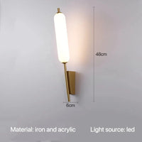 Applique murale LED design pour porche et escalier. | Marco Lucetti Or / Blanc naturel (3 500-5 500 K).