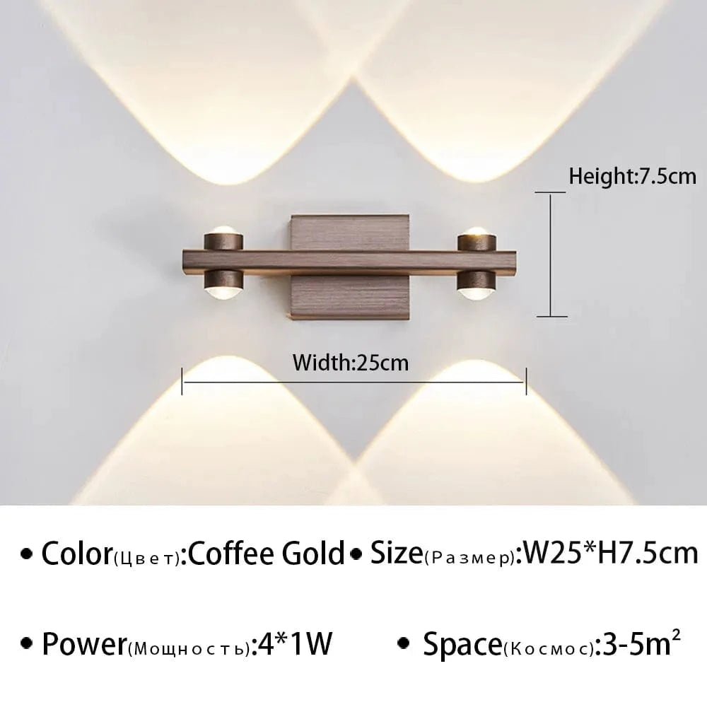 Applique murale LED design pour salle de bain | Marco Lucetti B-Café 2 têtes / Blanc chaud