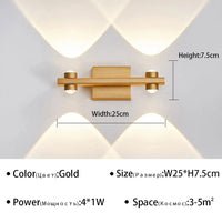Applique murale LED design pour salle de bain | Marco Lucetti B-Gold 2têtes / Blanc chaud