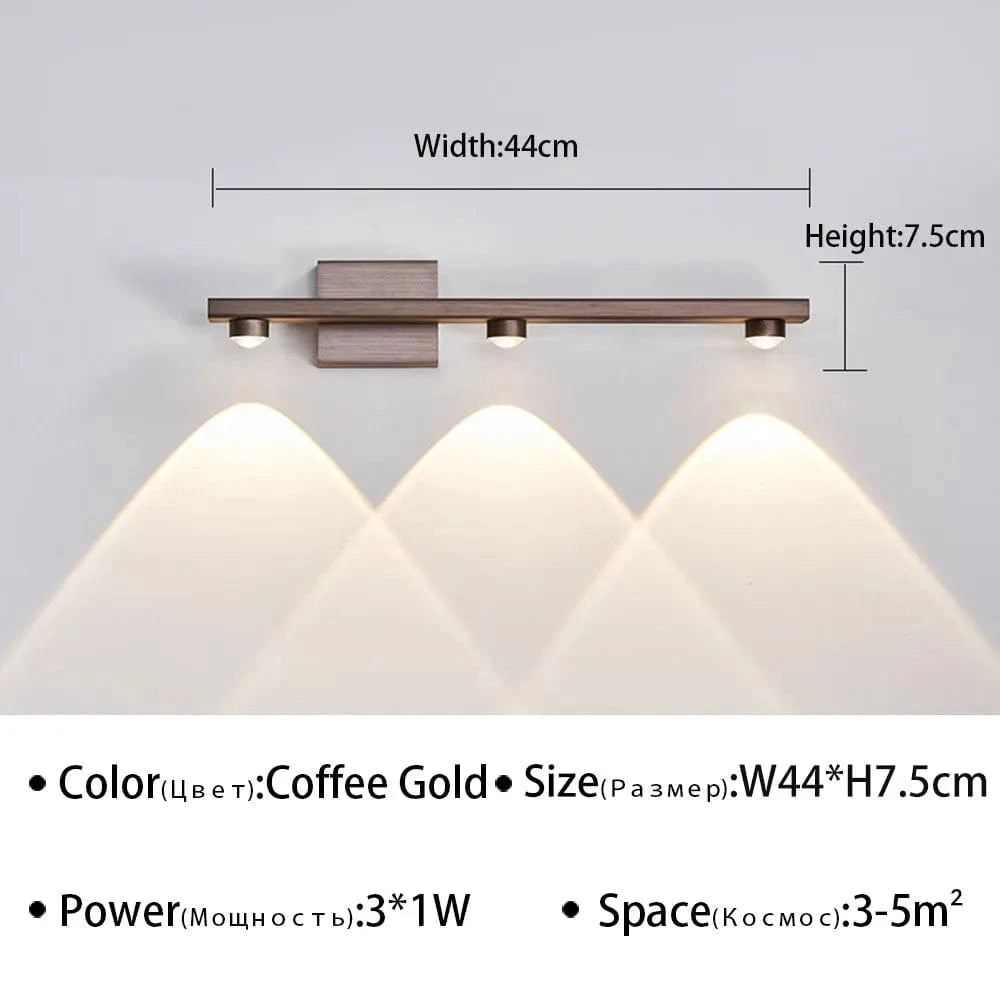 Applique murale LED design pour salle de bain | Marco Lucetti C-Café 3 têtes / Blanc chaud