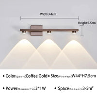 Applique murale LED design pour salle de bain | Marco Lucetti C-Café 3 têtes / Blanc chaud