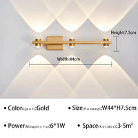 Applique murale LED design pour salle de bain | Marco Lucetti D-Gold 3 têtes / Blanc chaud