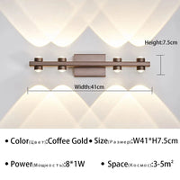 Applique murale LED design pour salle de bain | Marco Lucetti E-Café 4têtes / Blanc chaud