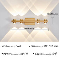 Applique murale LED design pour salle de bain | Marco Lucetti E-Gold 4têtes / Blanc chaud