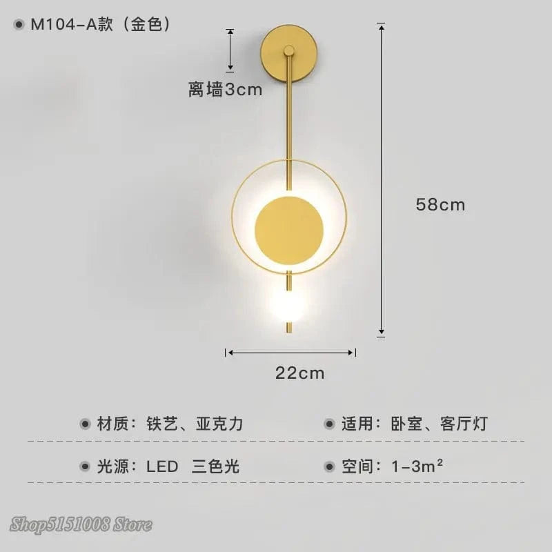 Applique Murale LED Design Scandinave Moderne | Marco Lucetti