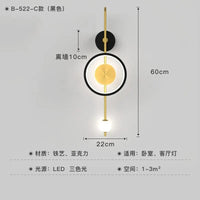 Applique Murale LED Design Scandinave Moderne | Marco Lucetti Noir C / Lumière chaude