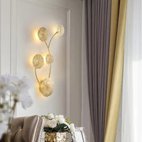 Applique Murale LED Dorée Élégante - Style Moderne pour Décoration d'Intérieur