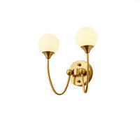 Applique murale LED dorée avec boule en verre Creative | Marco Lucetti B