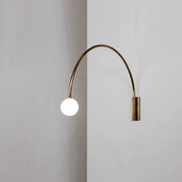 Applique Murale LED Dorée Courbée | Marco Lucetti