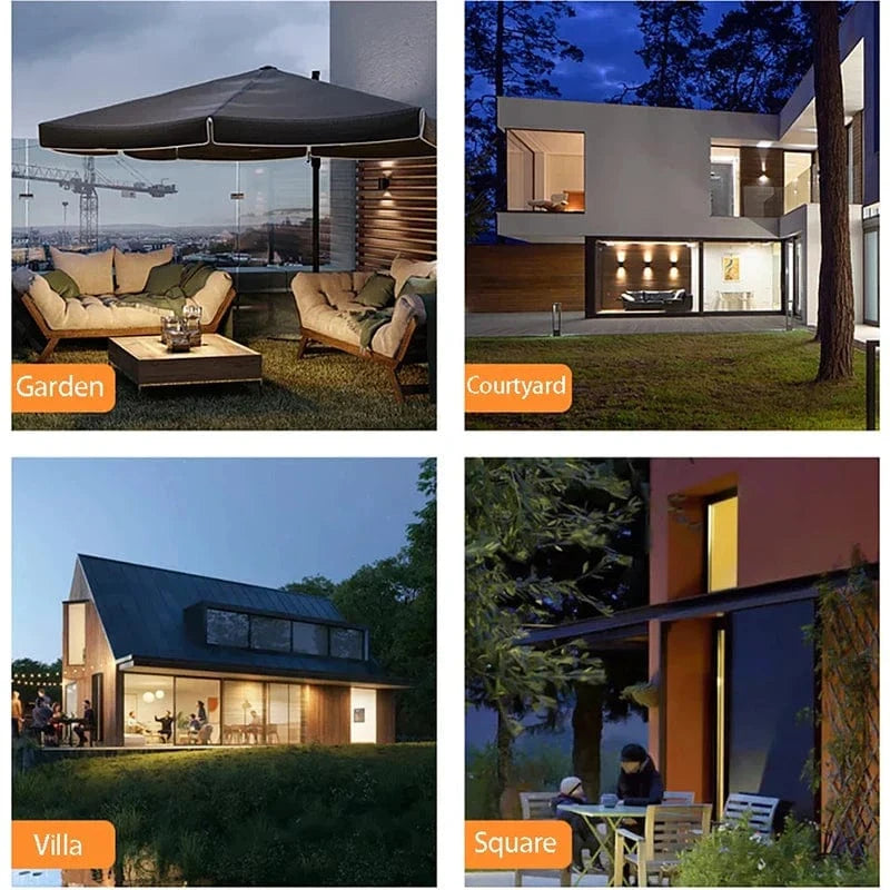 Applique murale LED dorée : design minimaliste pour l'extérieur | Marco Lucetti