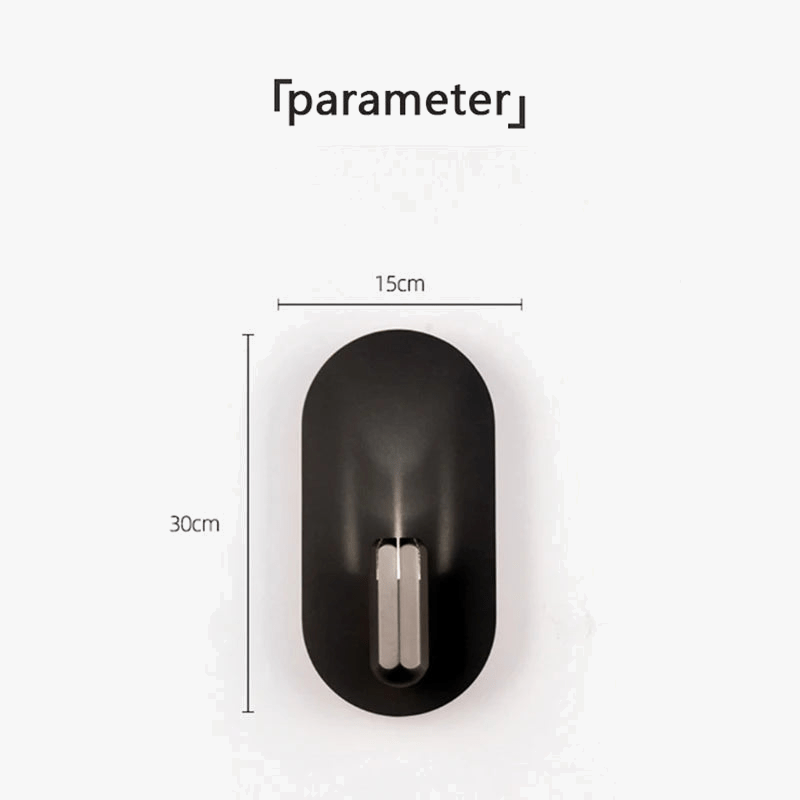 Applique murale LED dorée - Élégance ovale | Marco Lucetti
