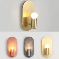 Applique murale LED dorée - Élégance ovale | Marco Lucetti