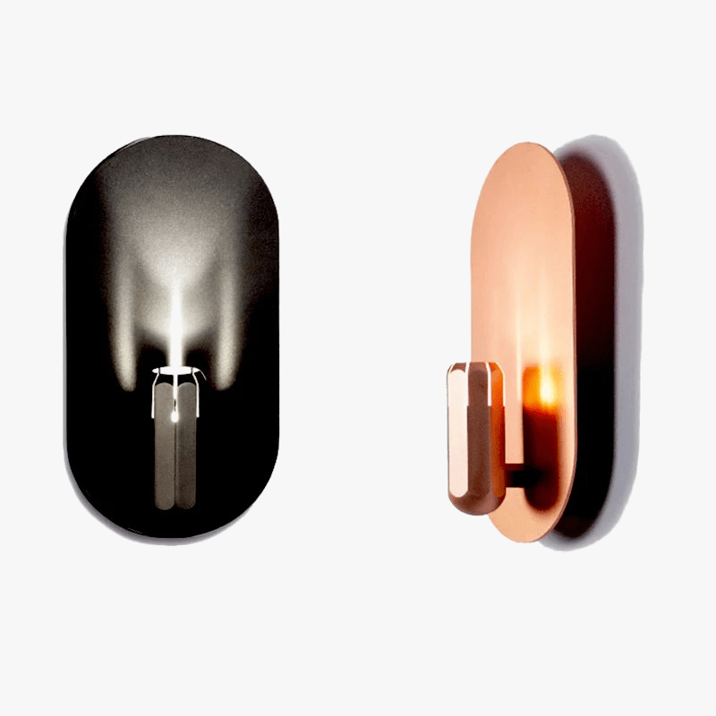 Applique murale LED dorée - Élégance ovale | Marco Lucetti