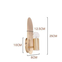 Applique murale LED dorée en métal arrondi | Marco Lucetti