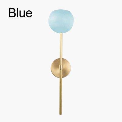 Applique murale LED Dorée en Verre | Marco Lucetti Bleu