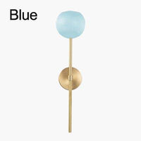 Applique murale LED Dorée en Verre | Marco Lucetti Bleu