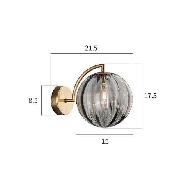 Applique murale LED dorée "Golden Glow" | Marco Lucetti