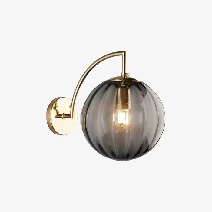 Applique murale LED dorée "Golden Glow" | Marco Lucetti Gris fumé
