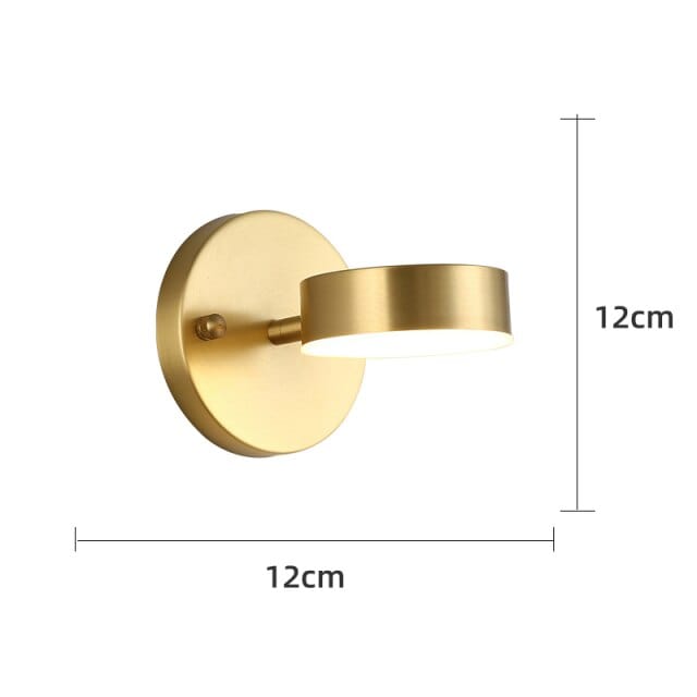 Applique murale LED dorée Liudmila | Marco Lucetti B / Chaude