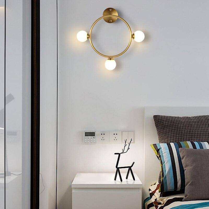 Applique murale LED dorée "Lumière Éclatante" | Marco Lucetti