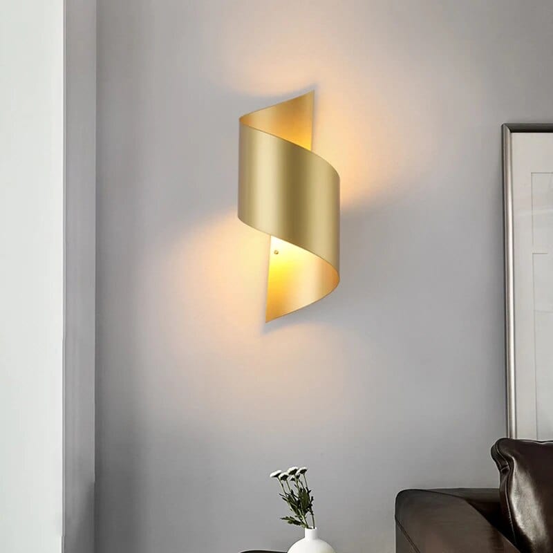 Applique murale LED dorée moderne | Marco Lucetti