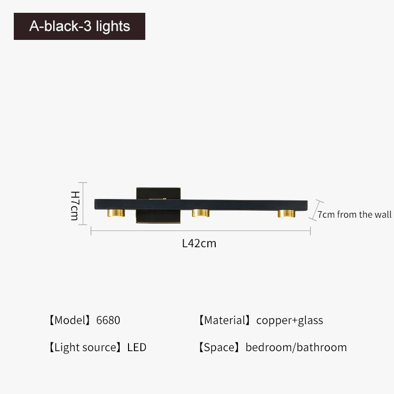 Applique murale LED dorée moderne | Marco Lucetti