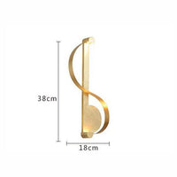 Applique murale LED dorée Moma design | Marco Lucetti