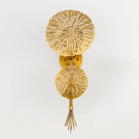 Applique murale LED Dorina avec 2 fleurs dorées | Marco Lucetti