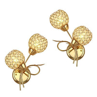 Applique murale LED double abat-jour cristal Rétro | Marco Lucetti