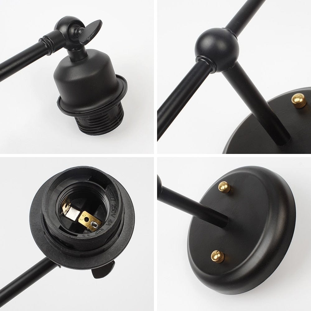 Applique murale LED double bras Flaming Vintage | Marco Lucetti