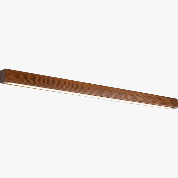 Applique murale LED double couleur en bois de noyer - Luxe illuminé