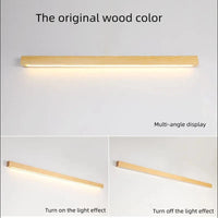 Applique murale LED double couleur en bois de noyer - Luxe illuminé | Marco Lucetti