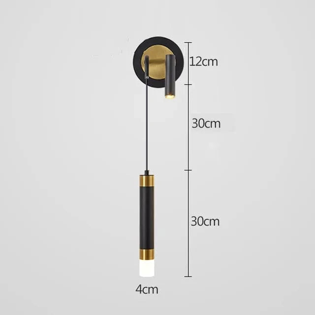 Applique murale LED Double Head nordique - Réglable | Marco Lucetti C noir 2 lumières / Blanc froid (5 500-7 000 K).