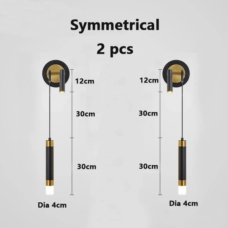 Applique murale LED Double Head nordique - Réglable | Marco Lucetti C noir 2 pièces / Blanc chaud (2700-3500K)