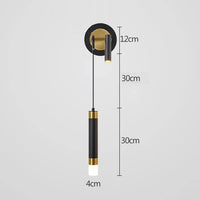 Applique murale LED double tête pour décor maison | Marco Lucetti C noir 2 lumières / Blanc chaud (2700-3500K)