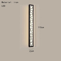 Applique murale LED « Dragon Glow » en acrylique et métal | Marco Lucetti 115x12cm / Blanc chaud (2700-3500K)