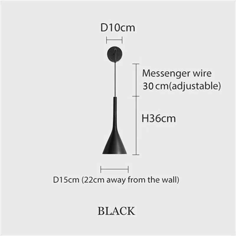 Applique murale LED E27 Nordic Glow | Marco Lucetti Noir / Blanc chaud (2700-3500K)